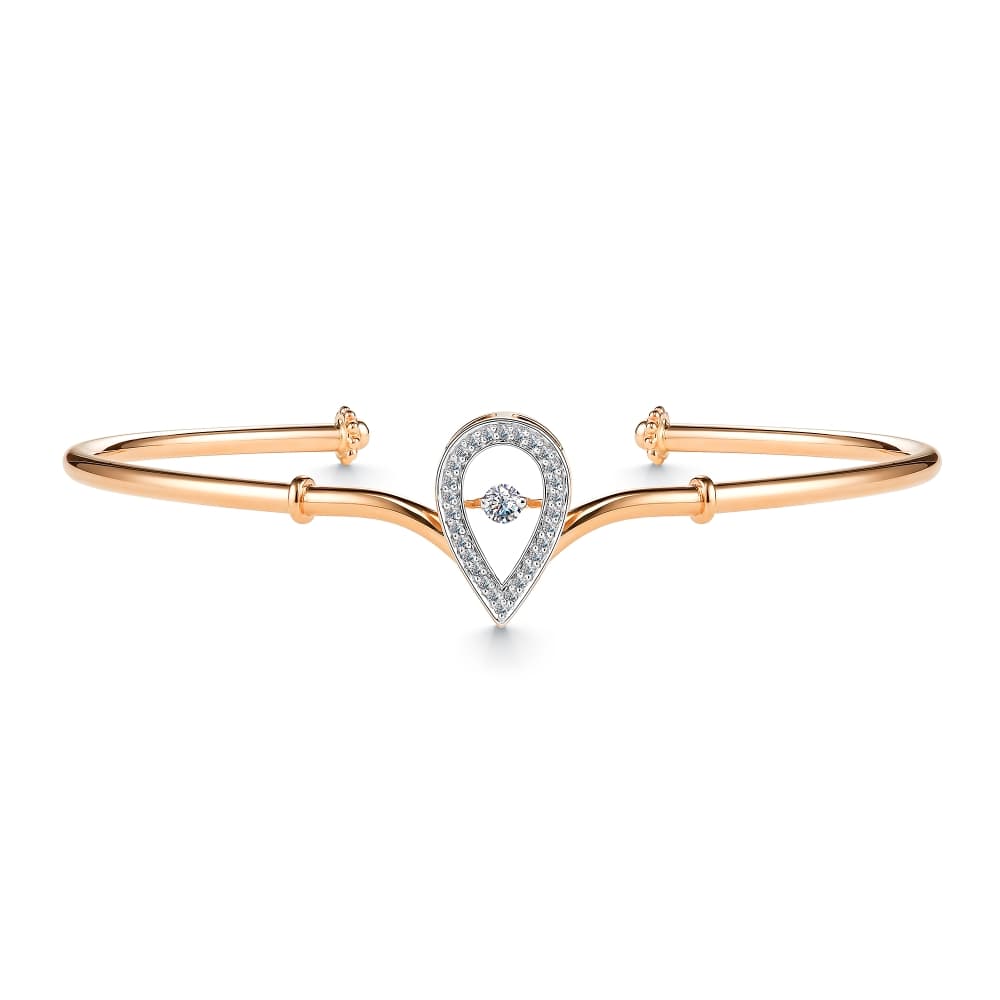 Браслет декоративный из золота 585 с бриллиантом