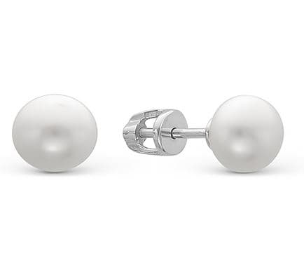 Серьги из серебра 925 с жемчугом