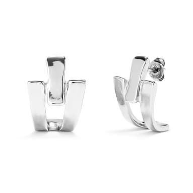 Серьги из бижутерный сплава без вставки