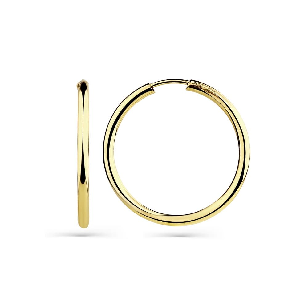 Серьги из золота без вставки