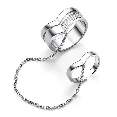 Кольцо из серебра 925 без вставки