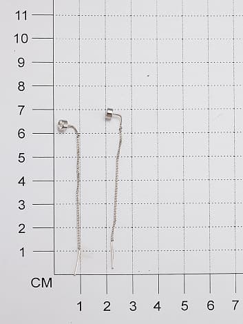 Серьги из серебра 925 с бриллиантами