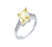 Кольцо из серебра 925 с кубическим цирконием