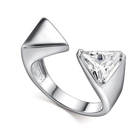 Кольцо из серебра 925 с фианитами