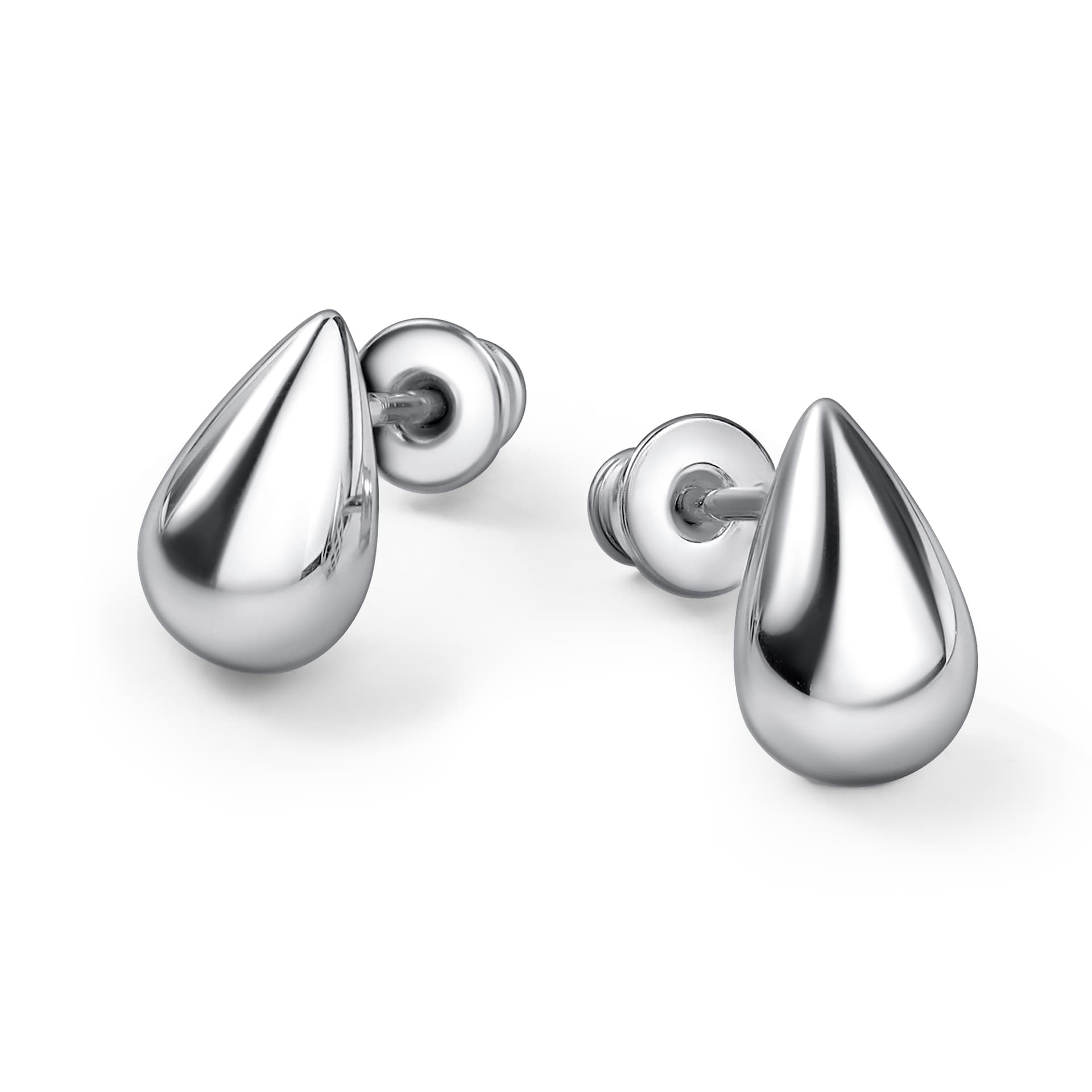 Серьги из серебра 925 без вставки