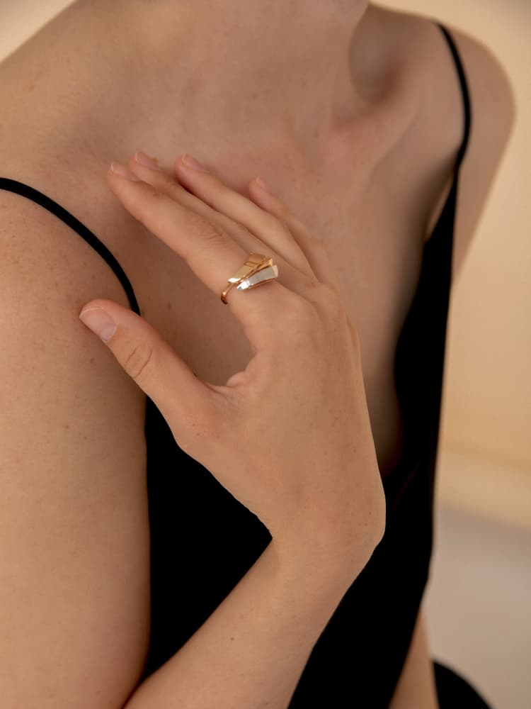 Кольцо из золота 585 без вставки