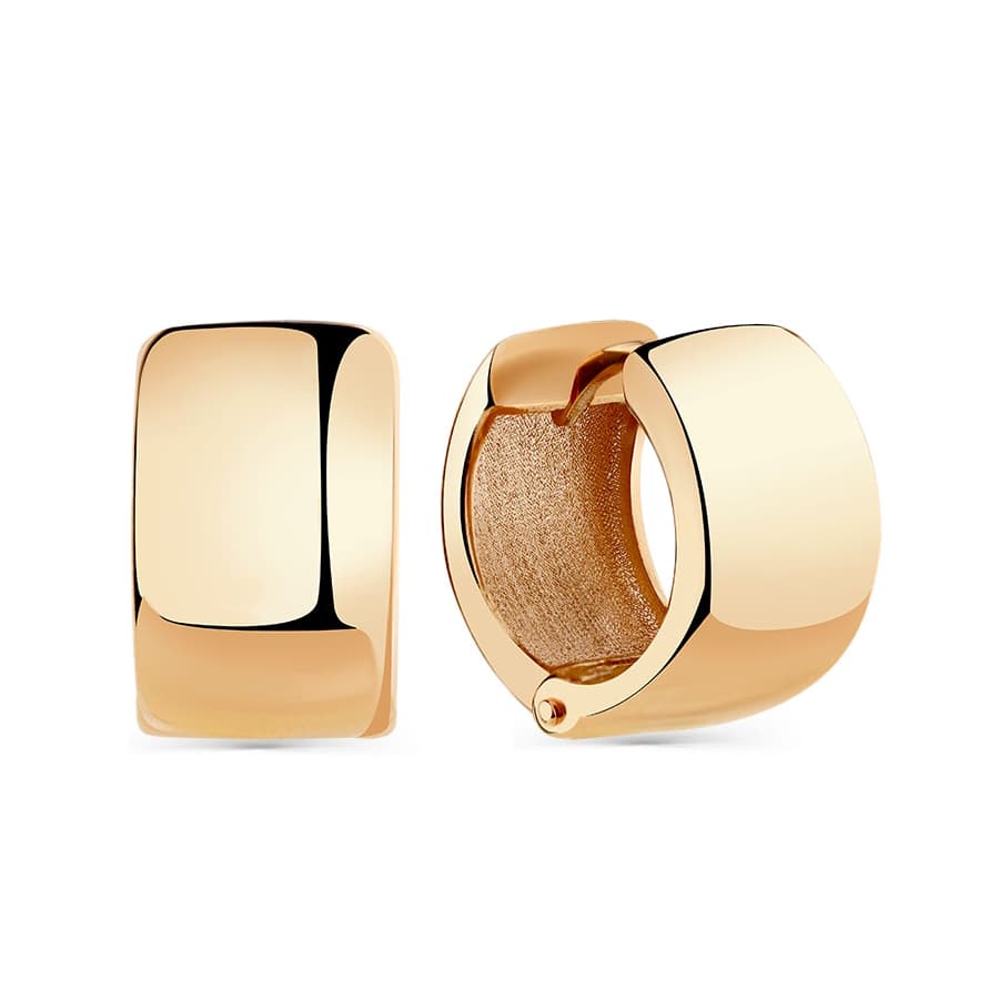 Серьги из золота без вставки