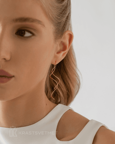 Серьги из золота без вставки