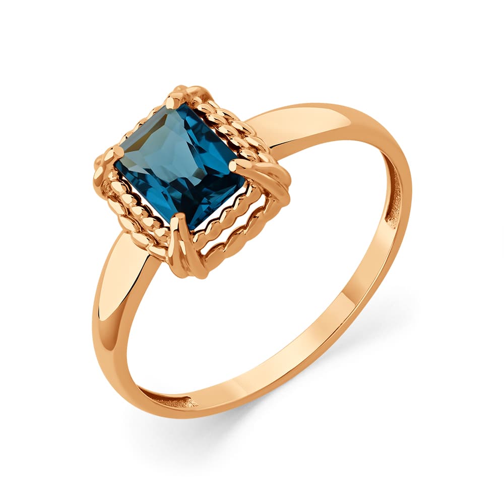 Кольцо из золота 585 с топазами london