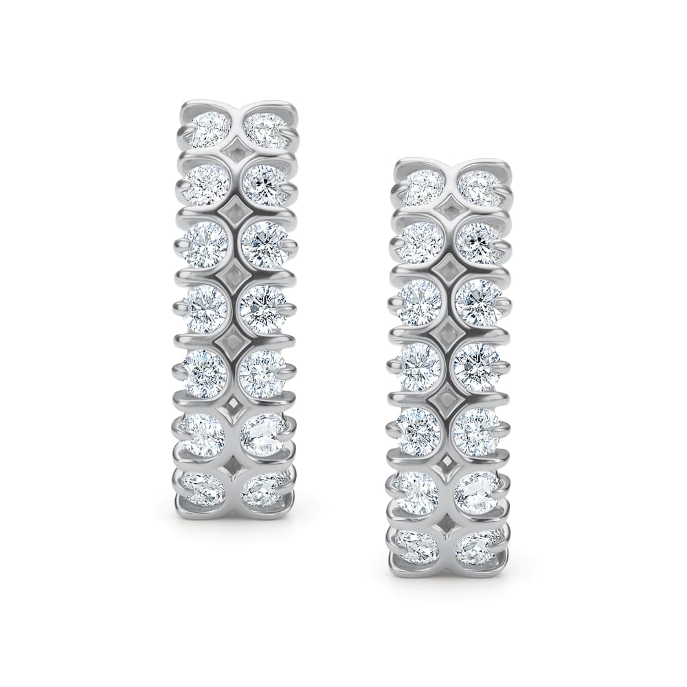 Серьги из золота 585 с бриллиант