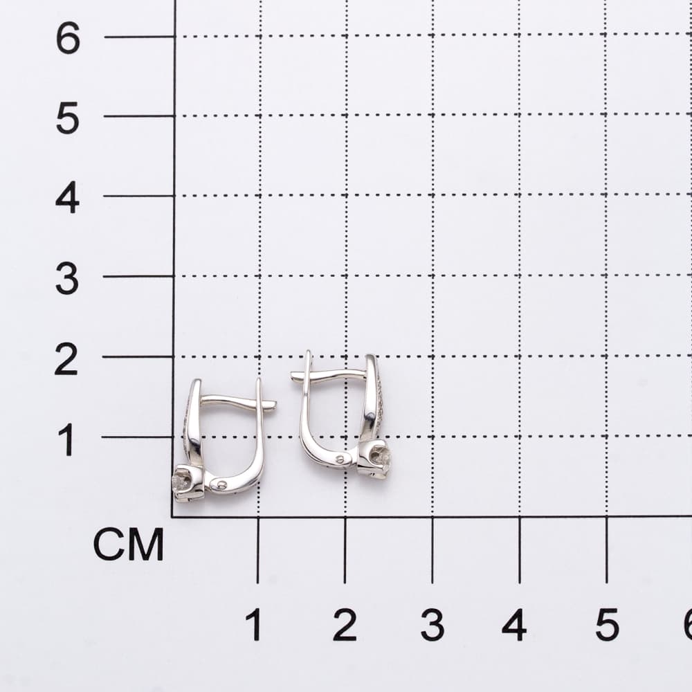 Серьги из золота 585 с бриллиантами