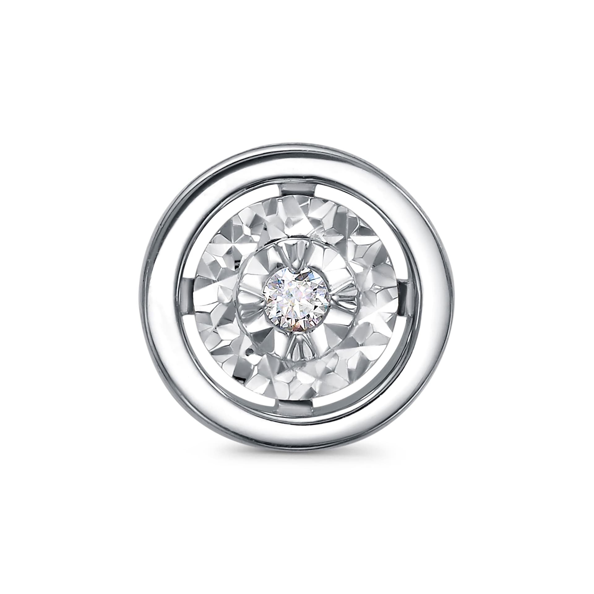 Подвеска из золота 585 с  бриллиантом