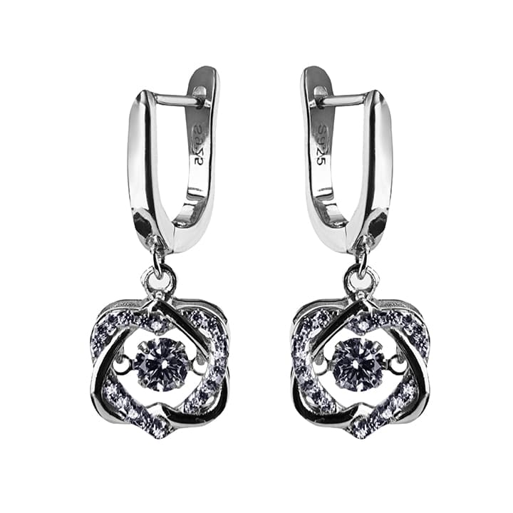 Серьги из серебра 925 с кубическим цирконием