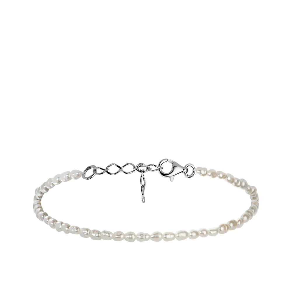 Браслет декоративный из серебра 925 с жемчугом