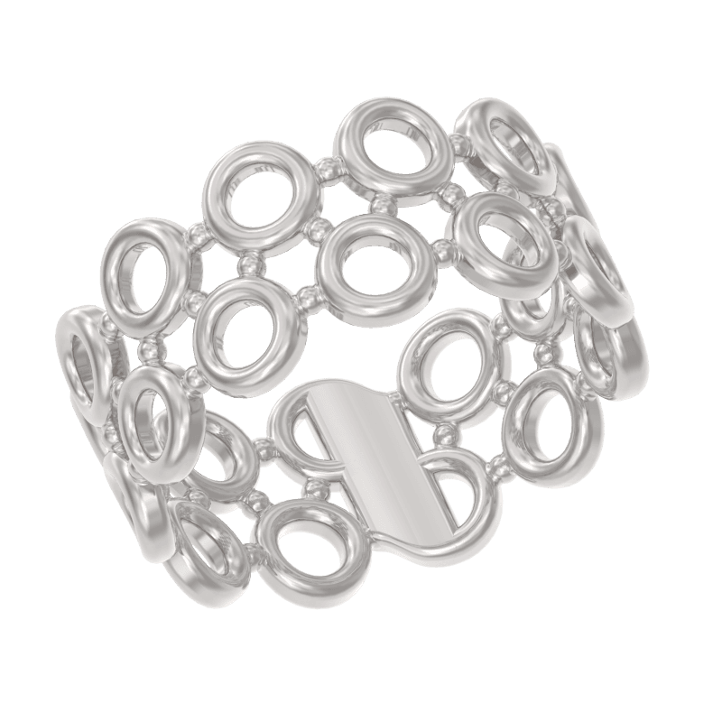 Кольцо из серебра 925 без вставки