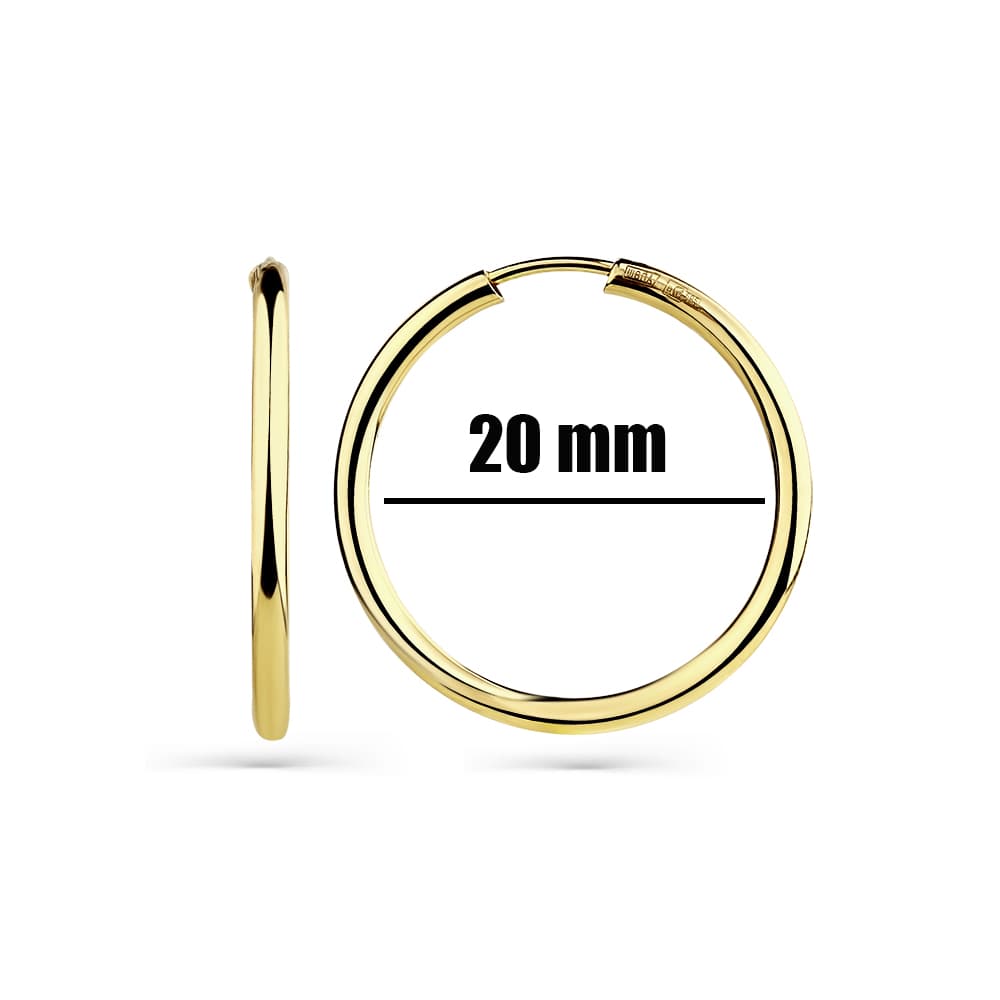 Серьги из золота без вставки