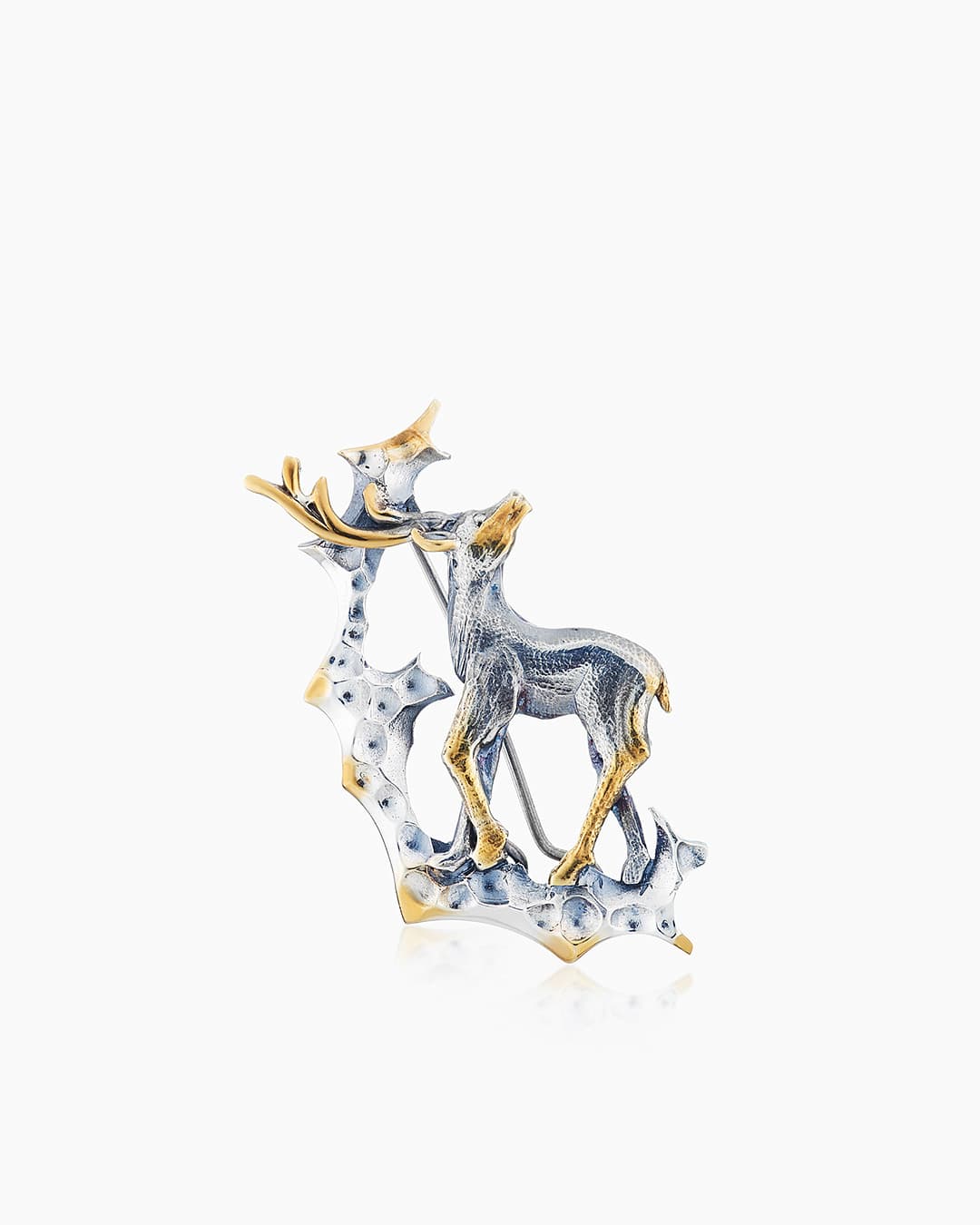 Брошь из серебра 925 с  без вставки