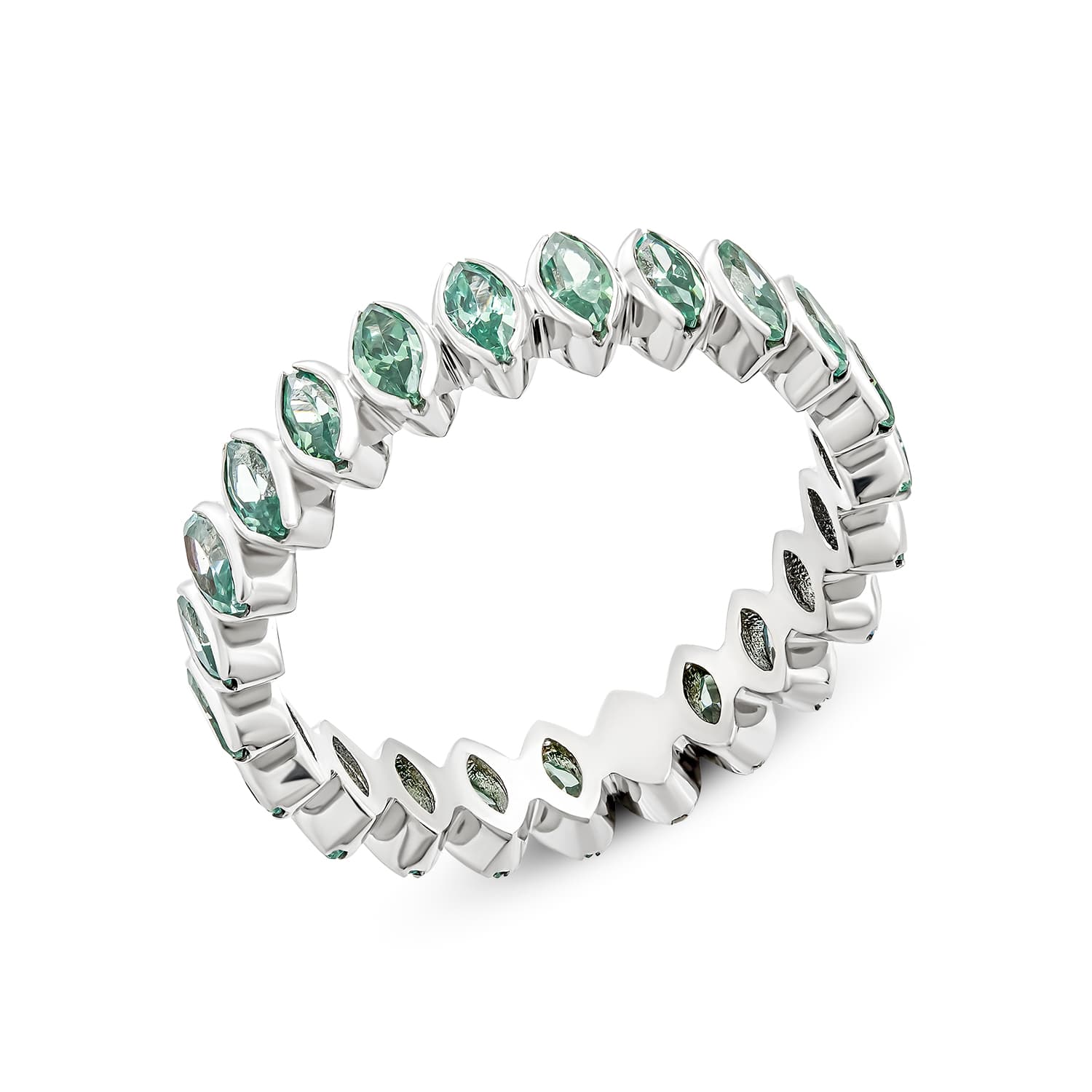 Кольцо из серебра 925 с фианитом