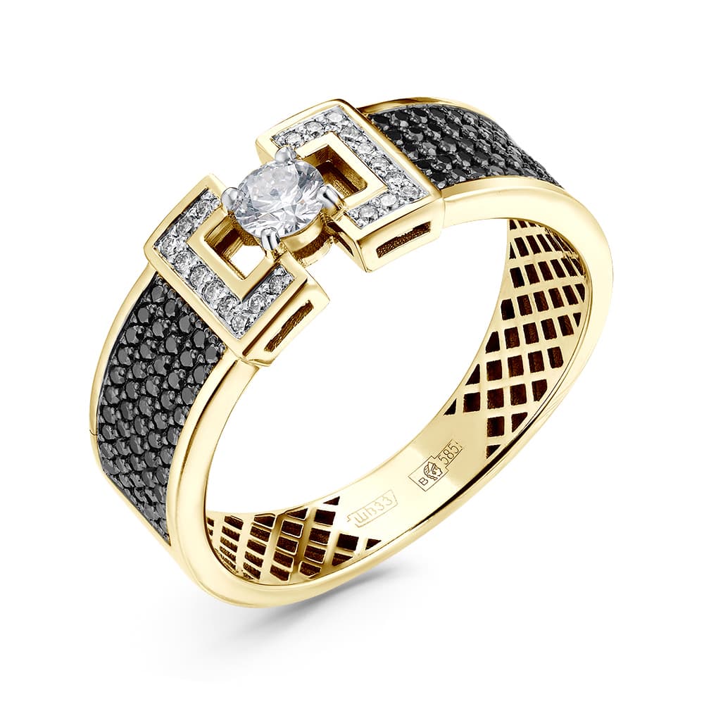 Кольцо из золота 585 с  бриллиантом