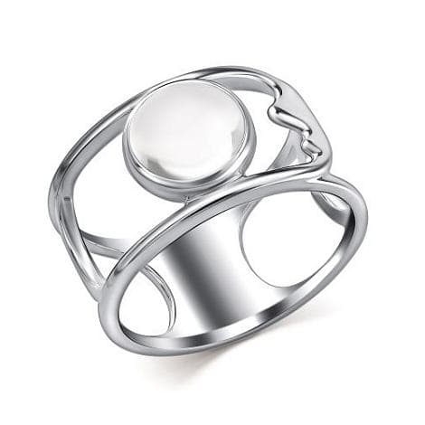 Кольцо из серебра 925 с горным хрусталем