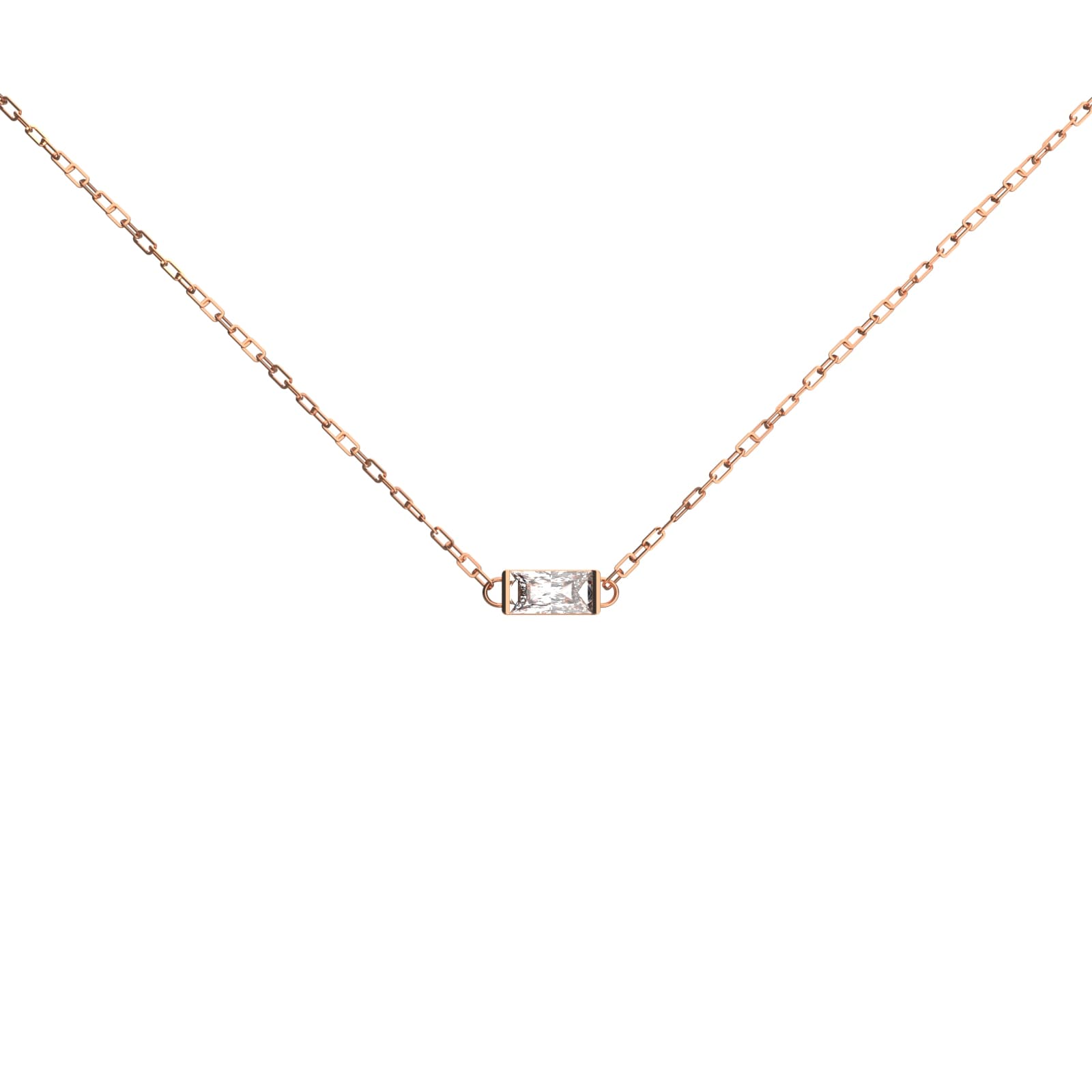 Колье из золота 585 с фианит