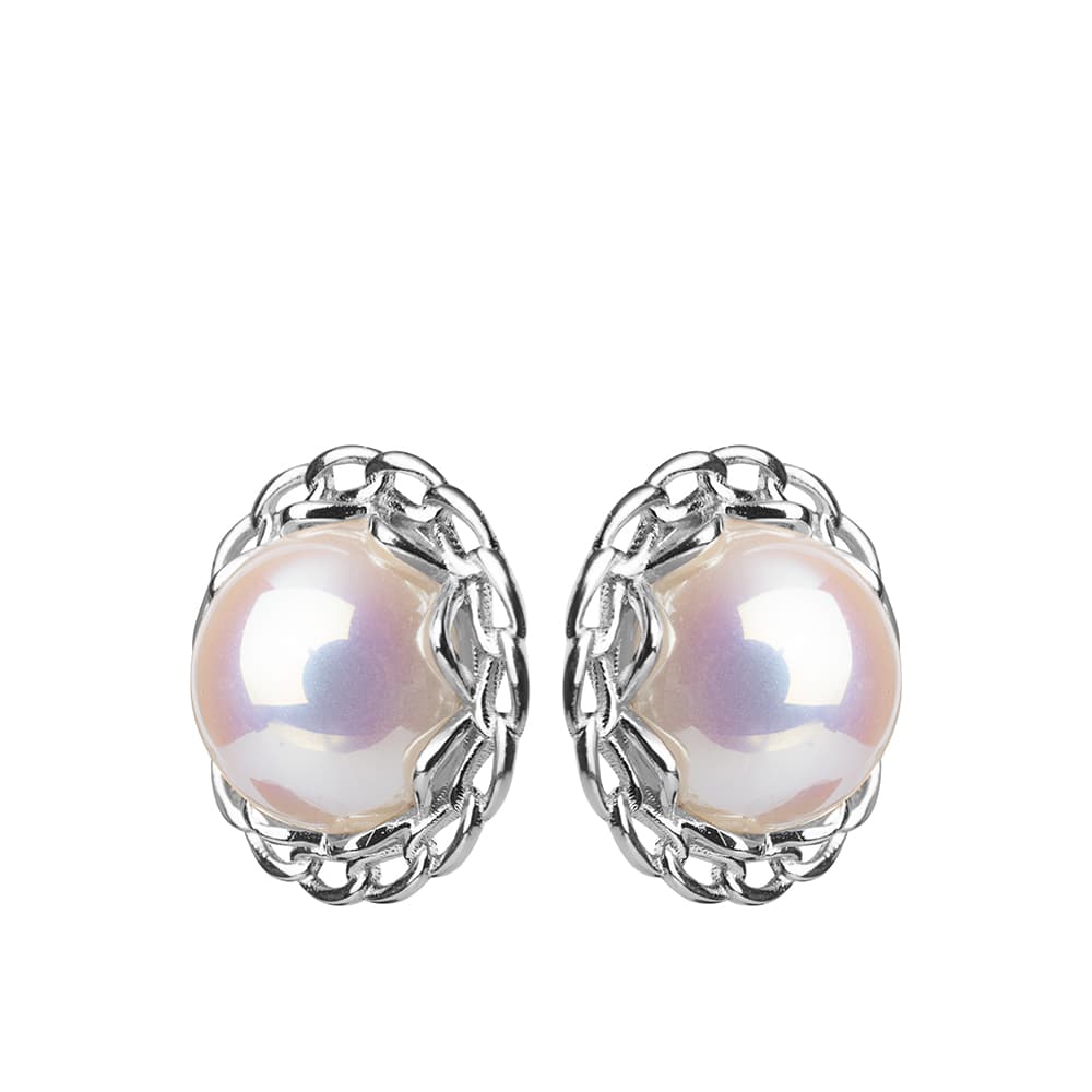 Серьги из серебра 925 с жемчугом