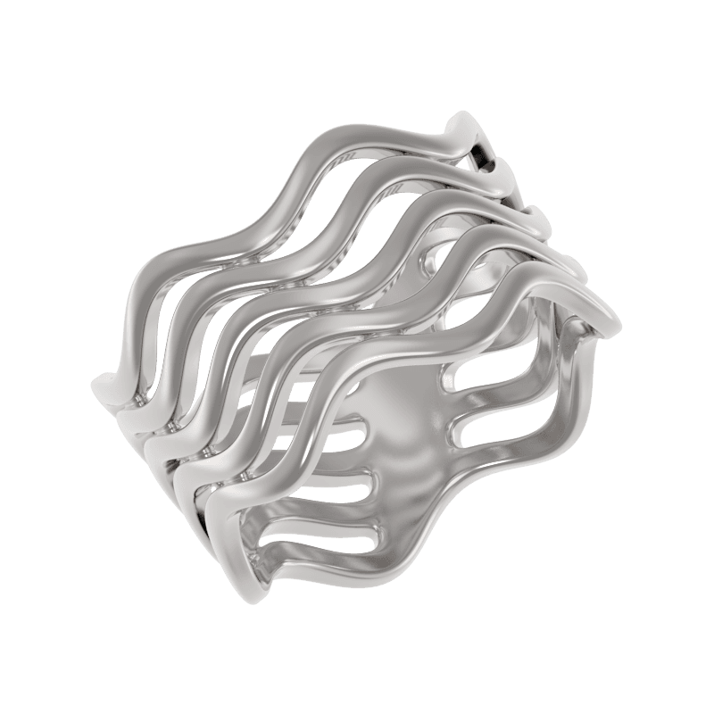 Кольцо из серебра 925 без вставки