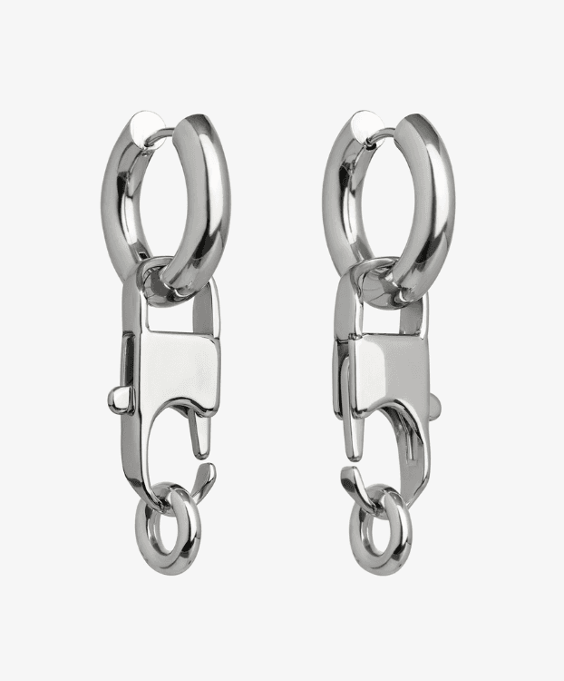 Серьги из стали без вставки