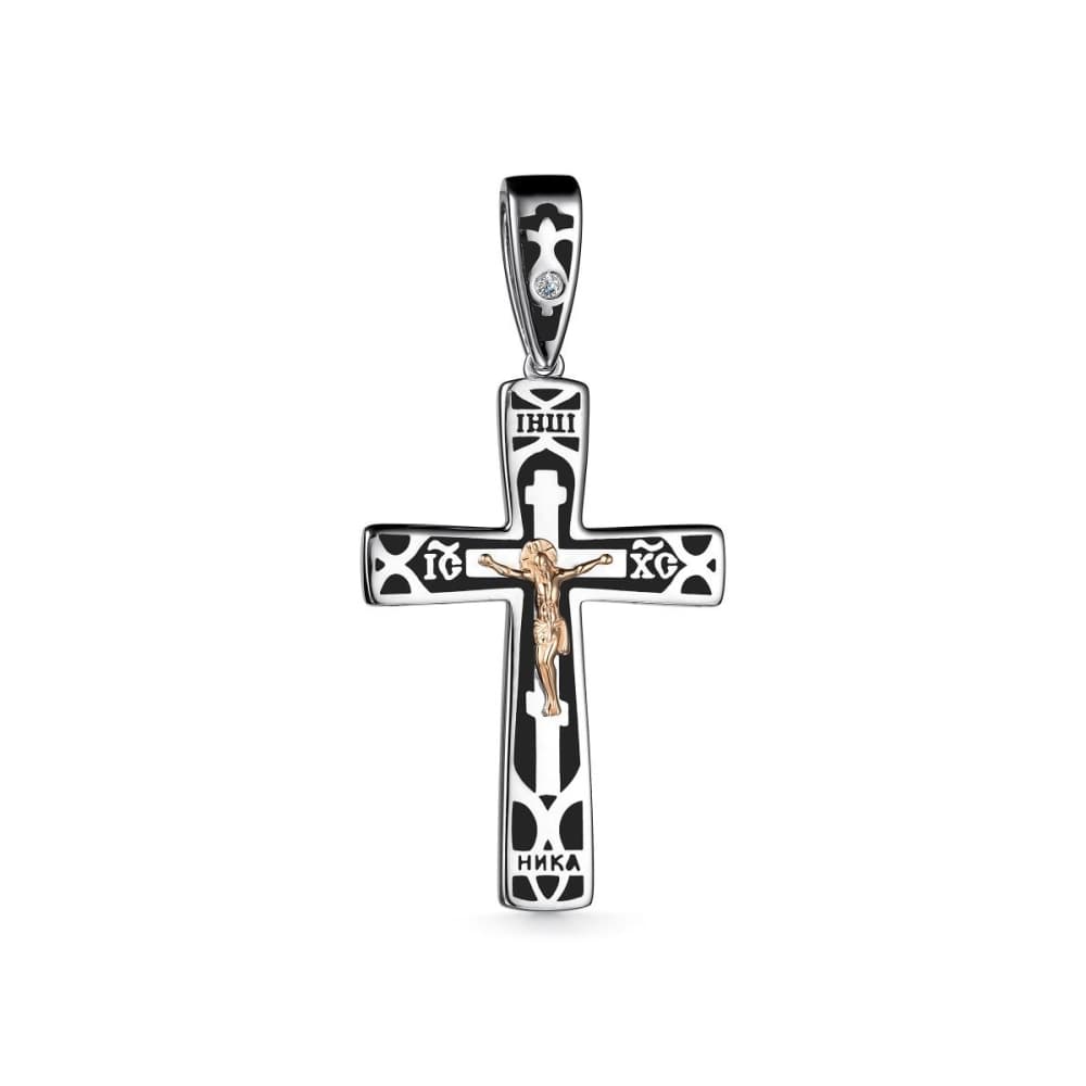 Подвеска из серебра 925 с бриллиантами