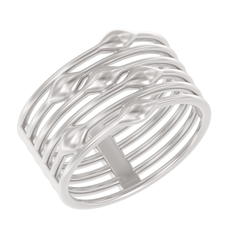 Кольцо из серебра 925 без вставки