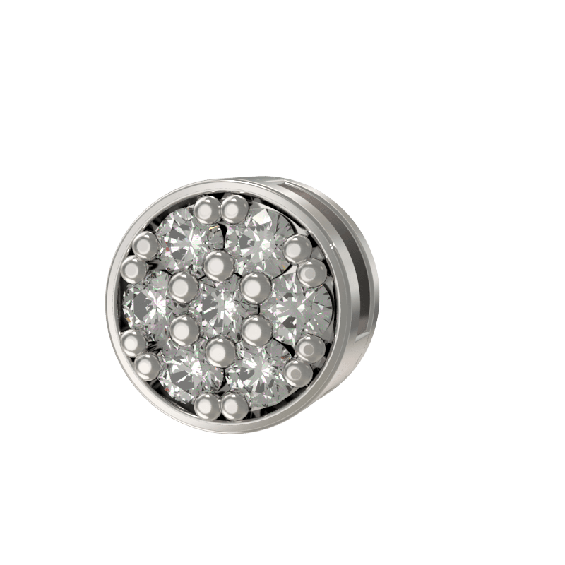 Подвеска из серебра 925 с фианитами