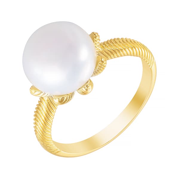 Кольцо из серебра 925 с жемчугом