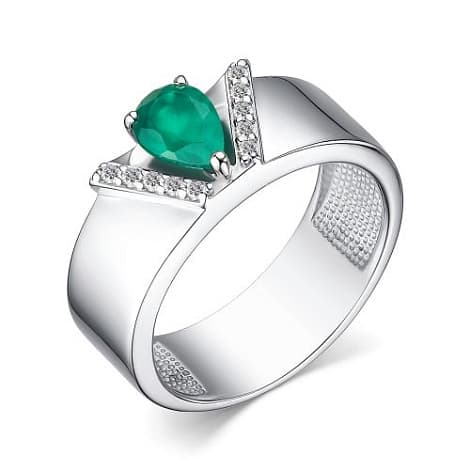 Кольцо из серебра 925 с агатами