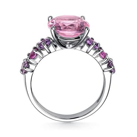 Кольцо из серебра 925 с кристаллами swarovski