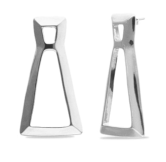 Серьги из бижутерный сплава без вставки