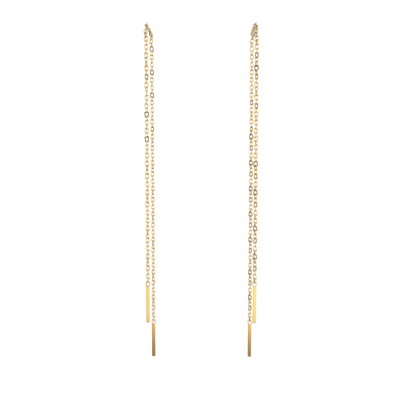 Серьги из серебра без вставки