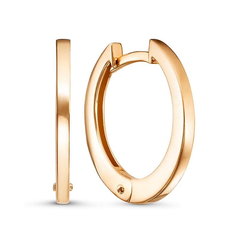 Серьги из золота 585 без вставки