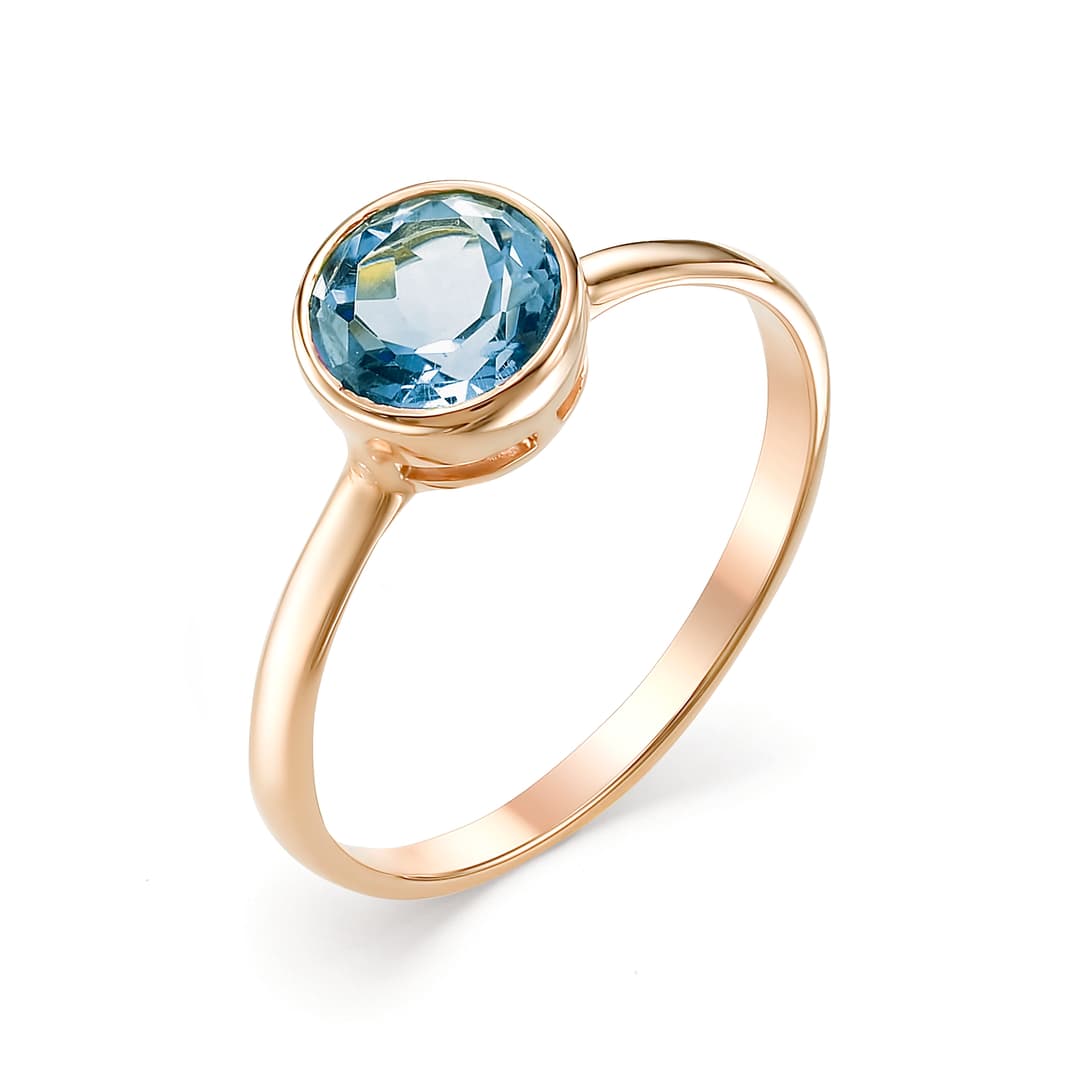 Кольцо из золота 585 с  топазом лондон