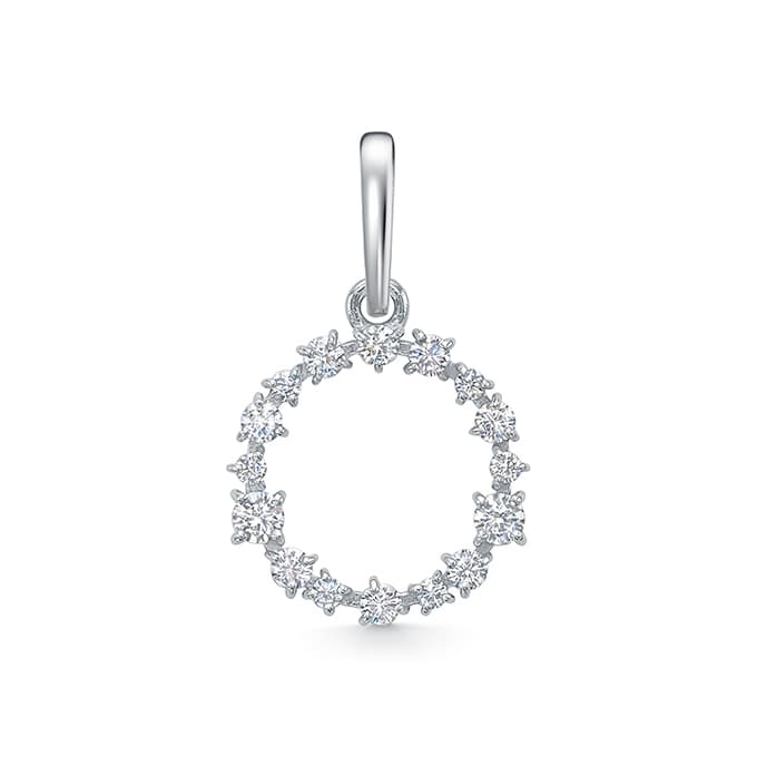 Подвеска из серебра 925 с фианитами