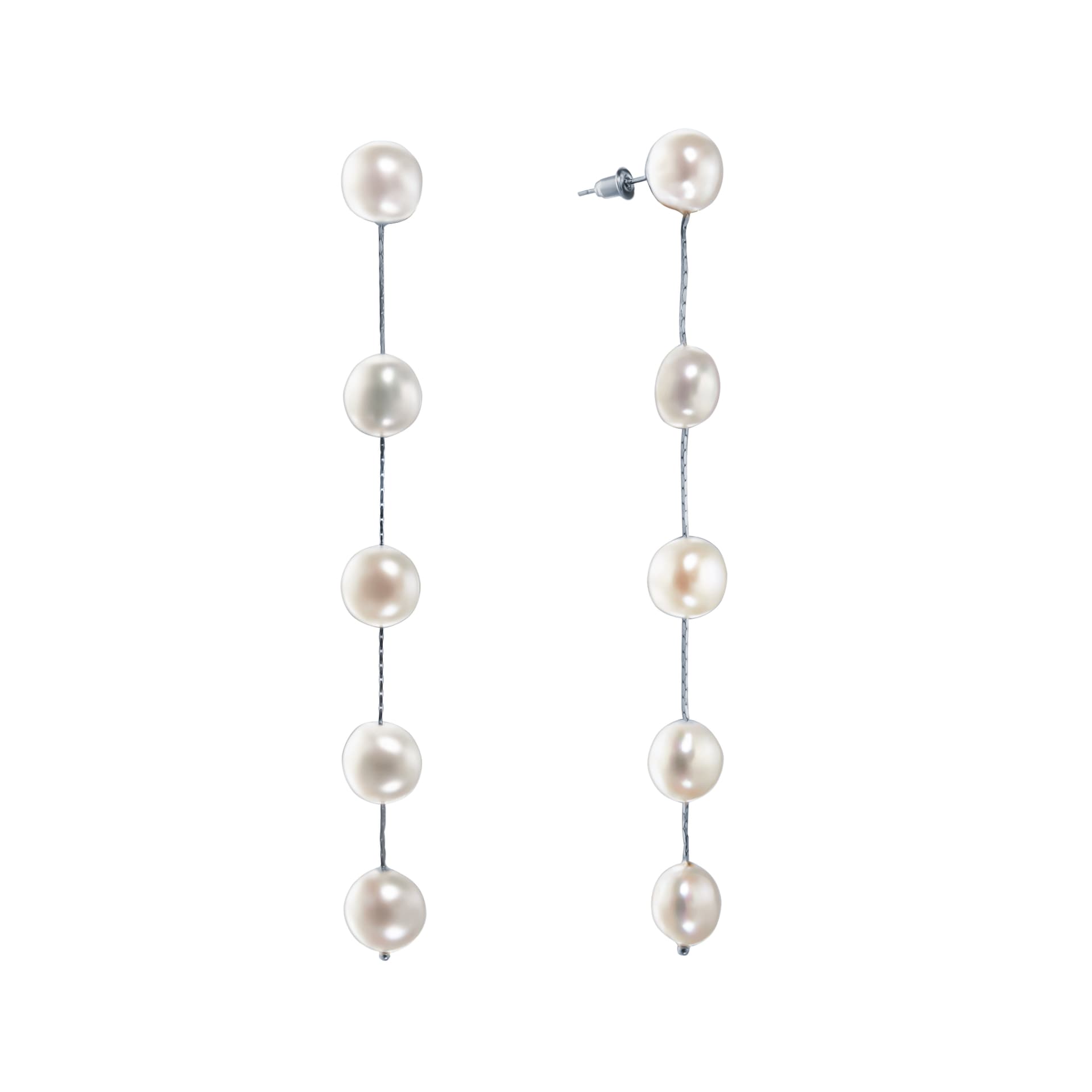 Серьги из серебра 925 с жемчугом