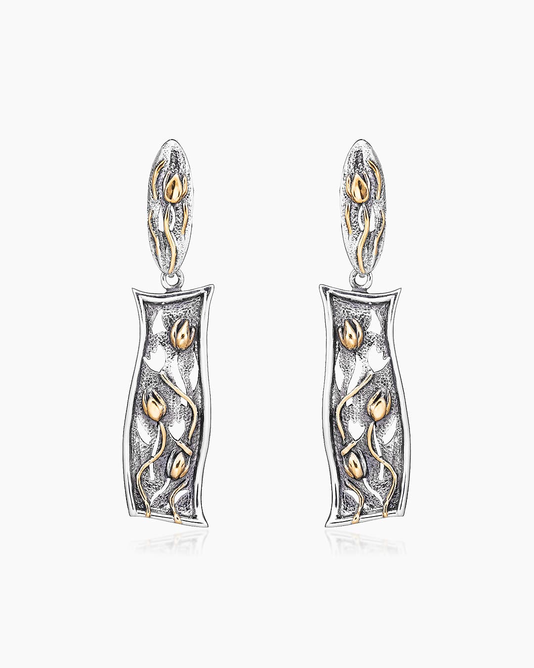 Серьги из серебра 925 с  без вставки