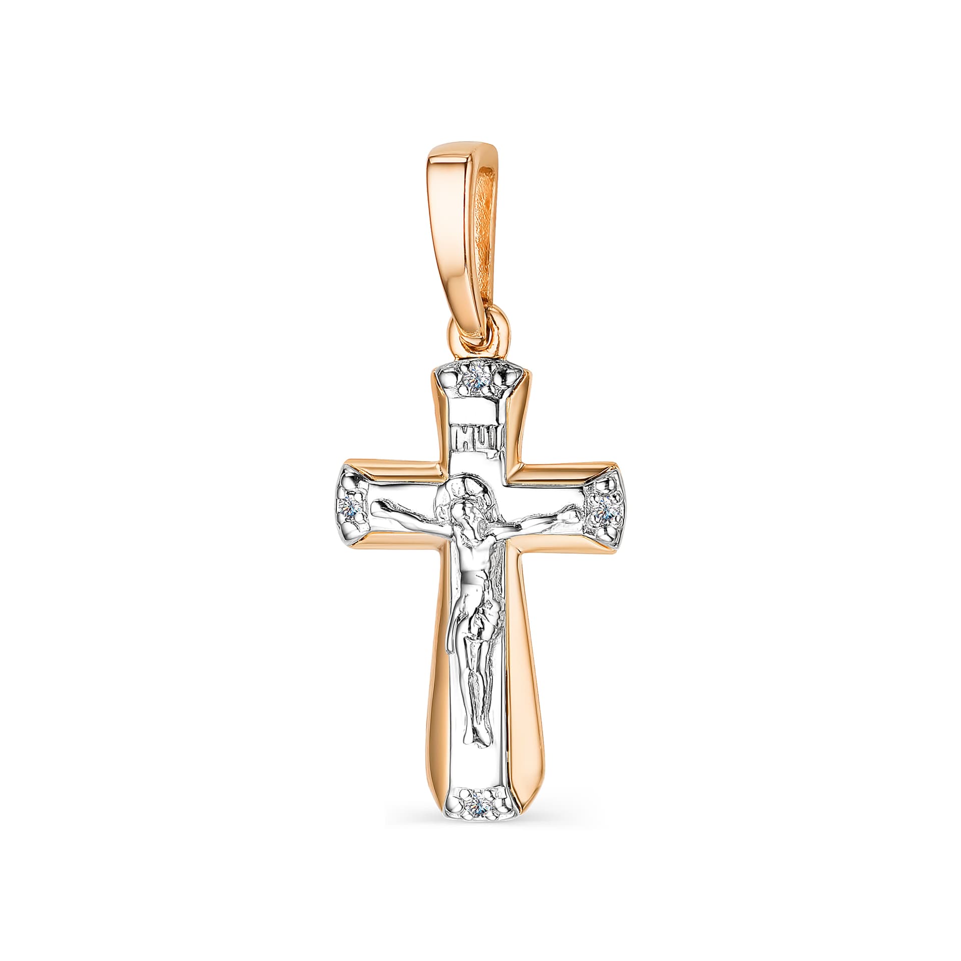 Подвеска из золота 585 с бриллиантами