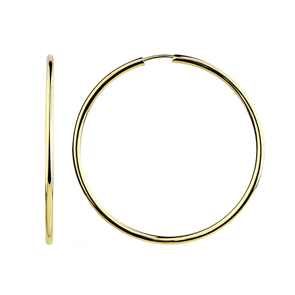 Серьги из золота без вставки