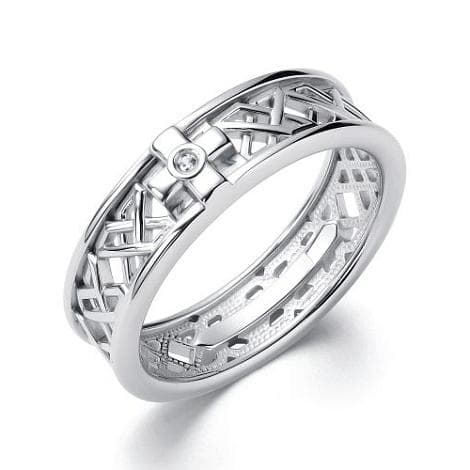 Кольцо из серебра 925 с бриллиантами