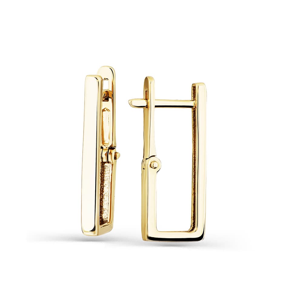 Серьги из золота 585 с  без вставки