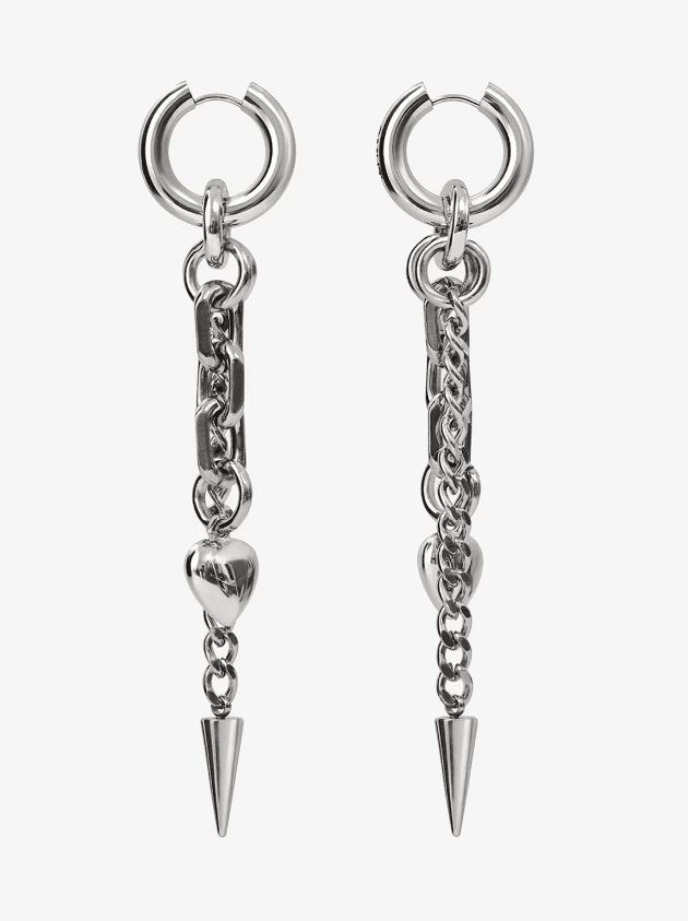 Серьги из стали без вставки