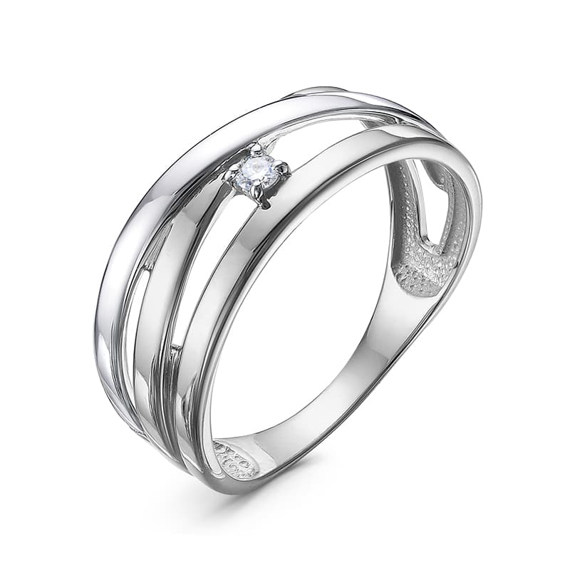 Кольцо из золота 585 с бриллиантом