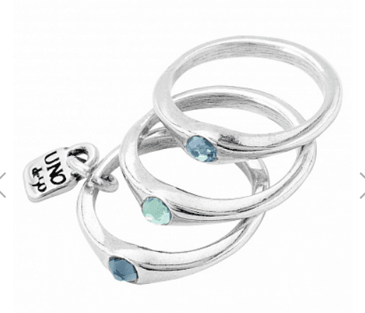 Кольцо из стали с кристаллами swarovski