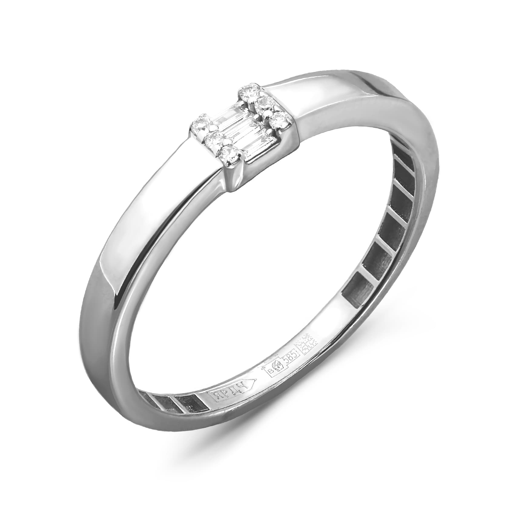 Кольцо из золота 585 с бриллиантами