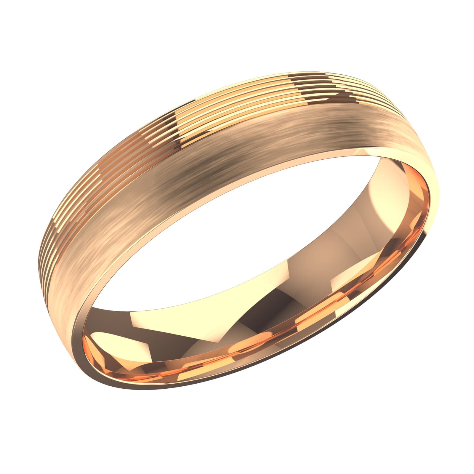 Кольцо обручальное из золота 585 без вставки